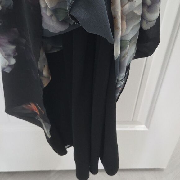 SLNY Floral Maxi Shoulderless Rhinestone Dress NWT Size 6 - Picture 11 of 12